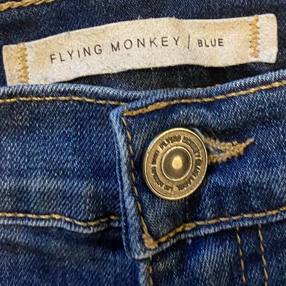 Flying Monkey Cutoff Jean Shorts - Picture 3 of 5